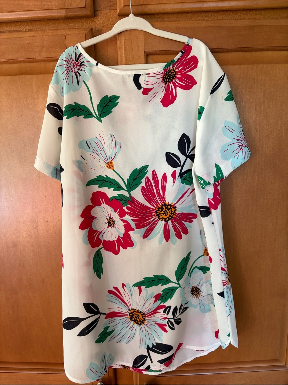 Van Heusen | White Floral Short-Sleeve Blouse - Picture 2 of 7